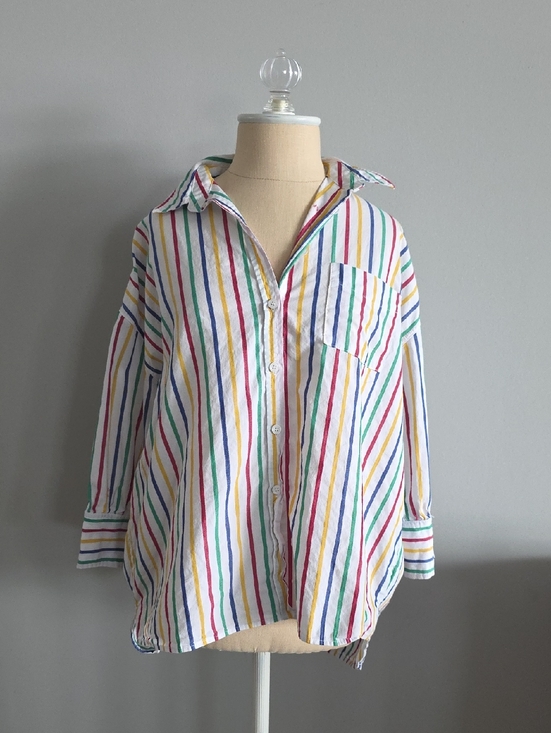 Pomander Place Tops - Pomander Place Striped Button Up